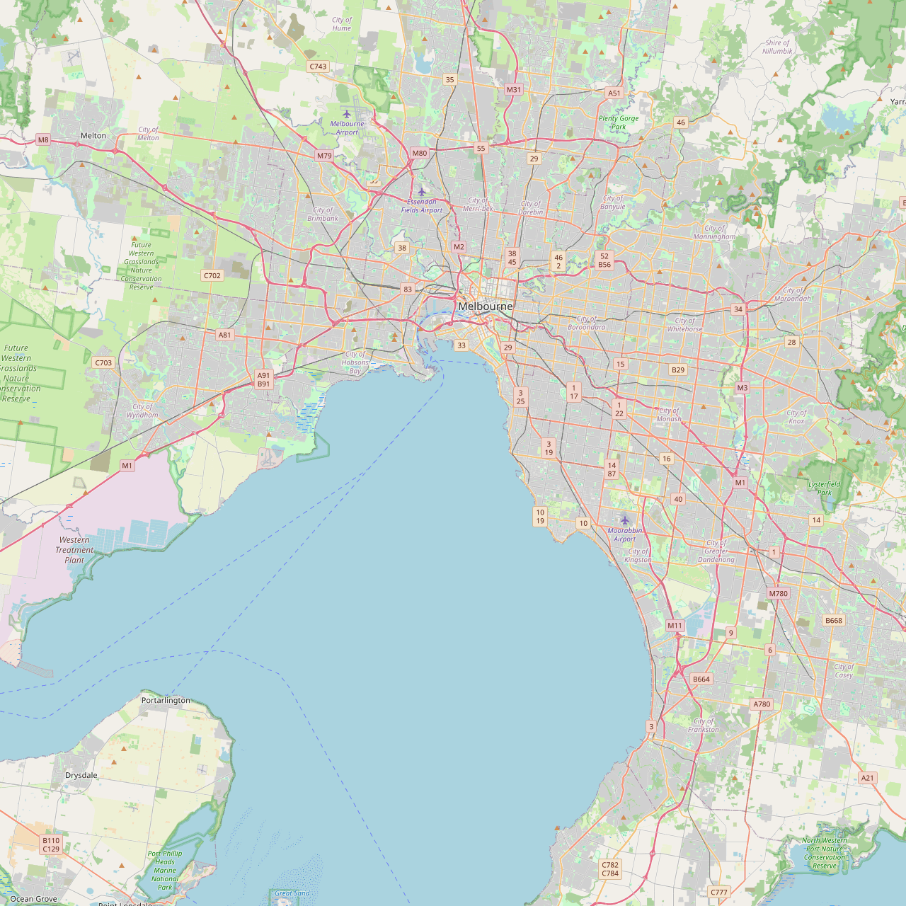 Melbourne Service Coverage Map